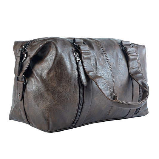 Geanta voiaj, pentru avion, piele ecologica, Naimeed D5413, Companion, Maro inchis, 50x16x30cm