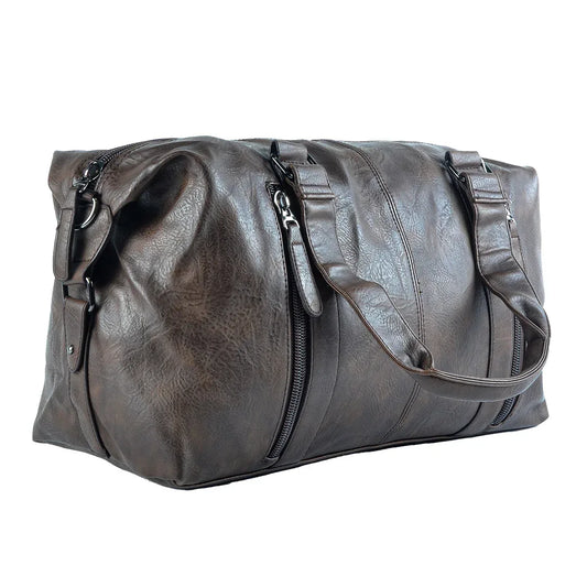 Geanta voiaj, pentru avion, piele ecologica, Naimeed D5413, Companion, Maro inchis, 50x16x30cm - 221.ro