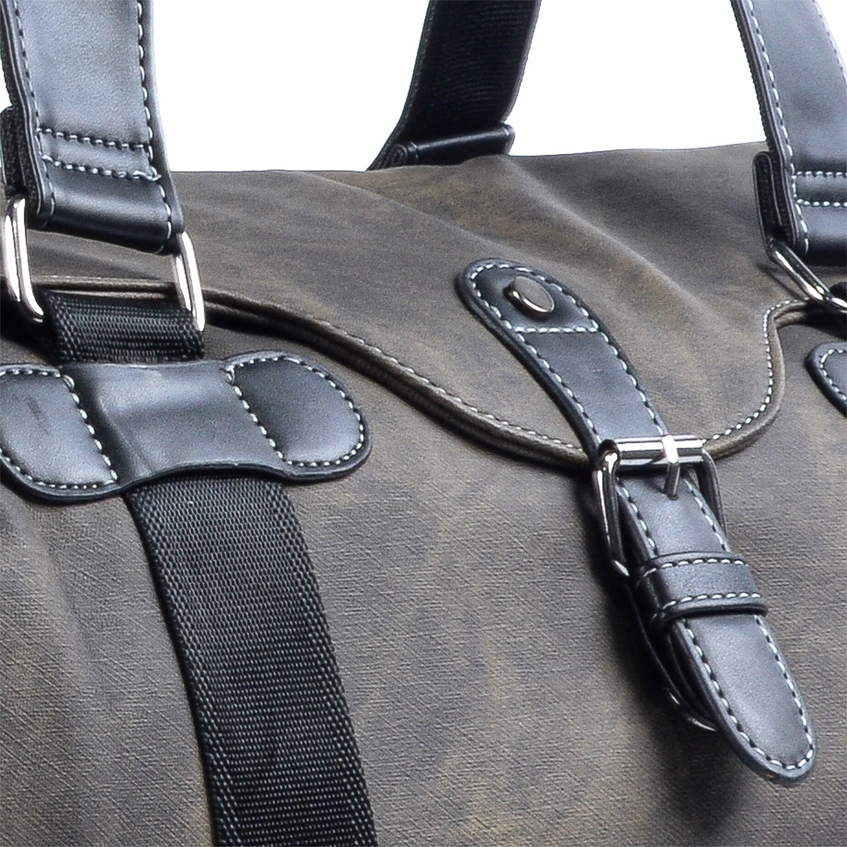 Geanta voiaj, pentru avion, piele ecologica, Naimeed D5414, Companion, Verde militar, 50x20x30cm