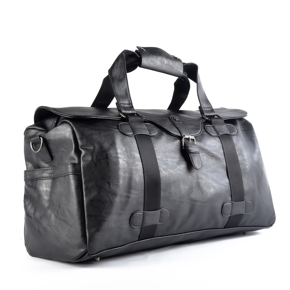Geanta voiaj, pentru avion, piele ecologica, Naimeed D5415, Companion, Negru, 48x20x23cm