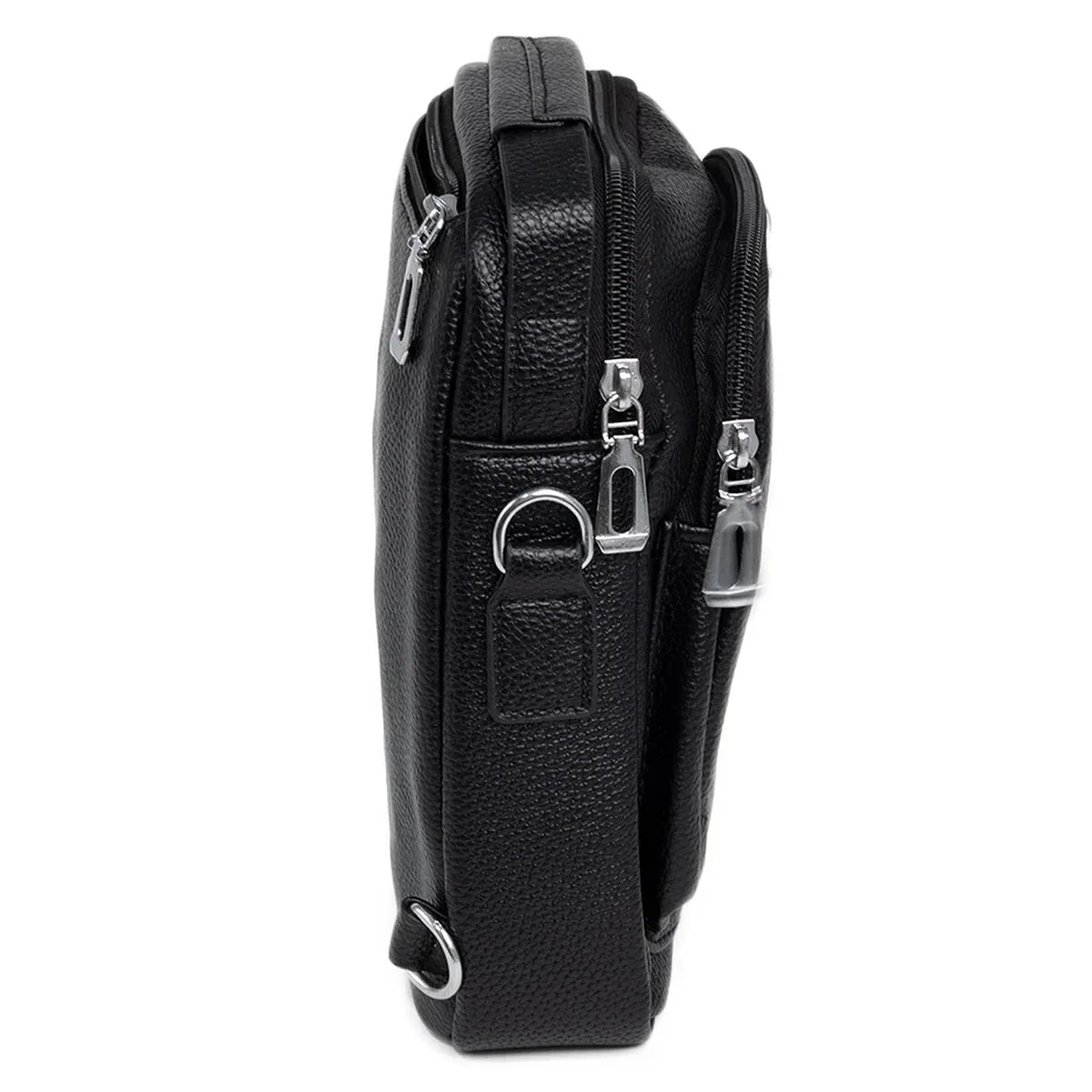 Borseta barbati, de umar, piele ecologica, Naimeed D5432, Companion, Negru, 17x8x23cm - 221.ro
