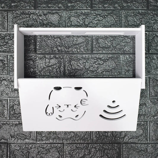 Raft suport Router Wireless, pentru mascare fire si echipament WIFI, D5540, 40*20*9.5cm - 221.ro