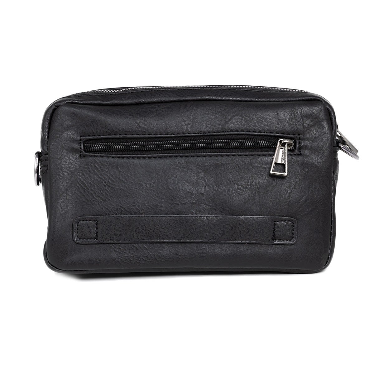 Borseta barbati, de umar, piele ecologica, Naimeed D5443, Companion, Negru, 15x6x23cm