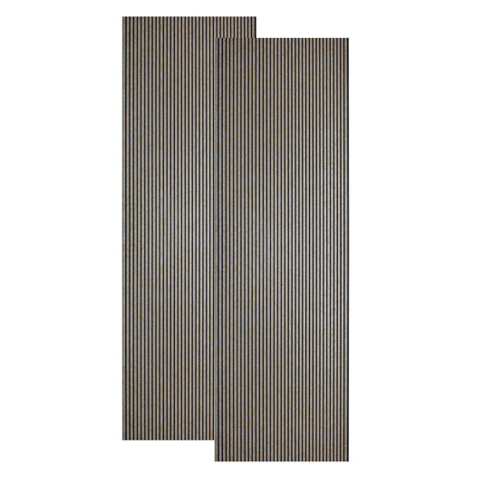 Set 2 panouri decorative, riflaj, polimer rigid, Naimeed D5463, 270x30x0.5cm, Crem