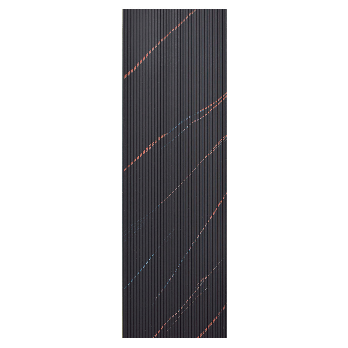 Set 5 panouri decorative, riflaj, polimer rigid, Naimeed D5464, 270x30x0.5cm, Negru