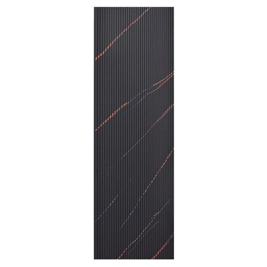 Set 5 panouri decorative, riflaj, polimer rigid, Naimeed D5464, 270x30x0.5cm, Negru - 221.ro