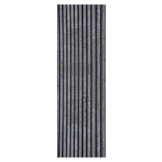 Set 2 panouri decorative, riflaj, polimer rigid, Naimeed D5466, 270x30x0.5cm, Gri