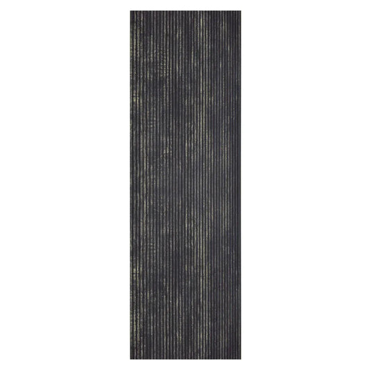 Set 5 panouri decorative, riflaj, polimer rigid, Naimeed D5468, 270x30x0.5cm, Negru - 221.ro