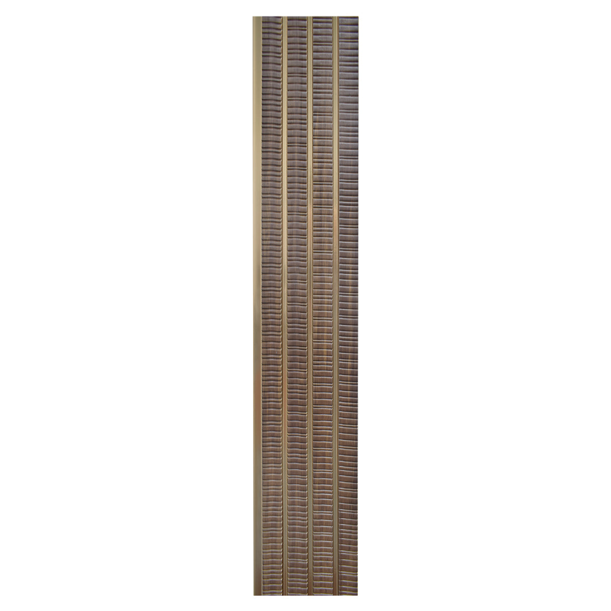 Set 2 panouri decorative, riflaj, polimer rigid, Naimeed D5473, 270x16x1cm, Maro/Auriu