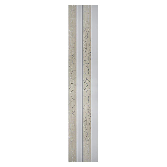 Set 5 panouri decorative, riflaj, polimer rigid, Naimeed D5474, 270x12x2cm, Alb - 221.ro