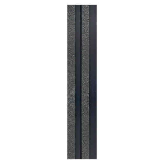 Set 5 panouri decorative, riflaj, polimer rigid, Naimeed D5478, 270x12x2cm, Negru - 221.ro