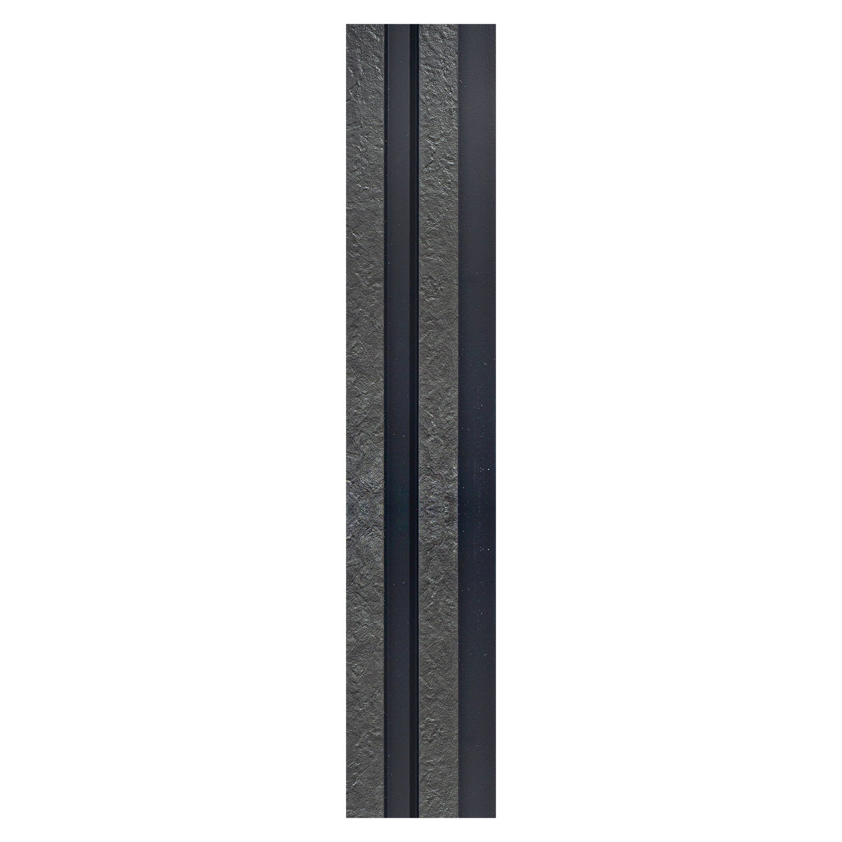 Set 2 panouri decorative, riflaj, polimer rigid, Naimeed D5478, 270x12x2cm, Negru