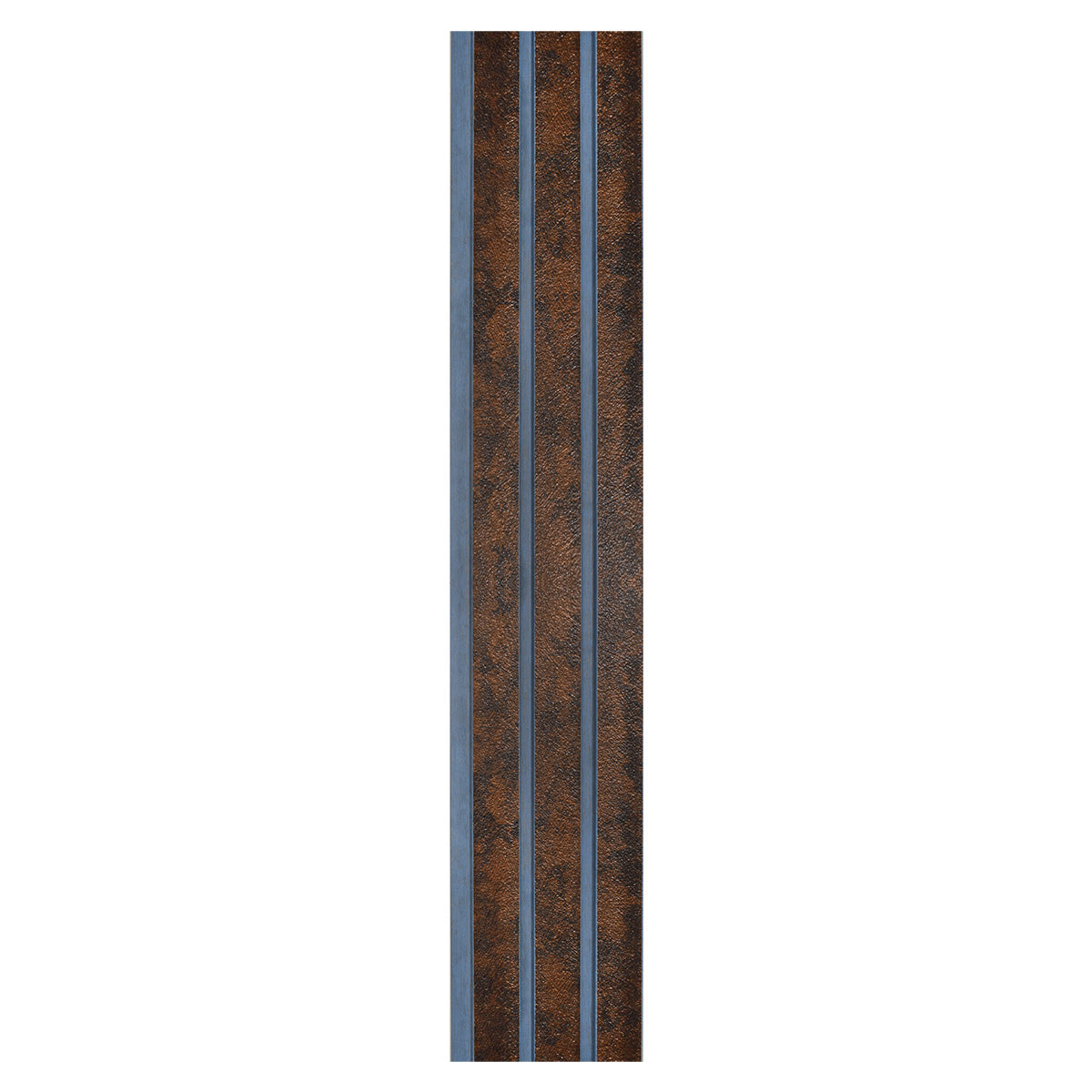 Set 5 panouri decorative, riflaj, polimer rigid, Naimeed D5480, 270x12x1cm, Maro/Albastru