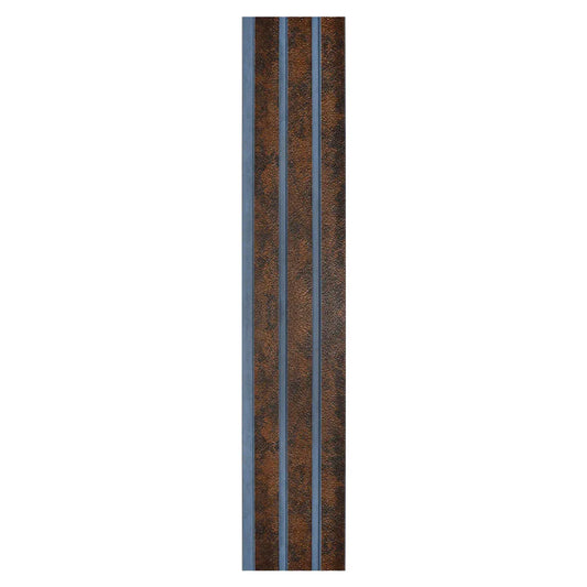 Set 5 panouri decorative, riflaj, polimer rigid, Naimeed D5480, 270x12x1cm, Maro/Albastru - 221.ro