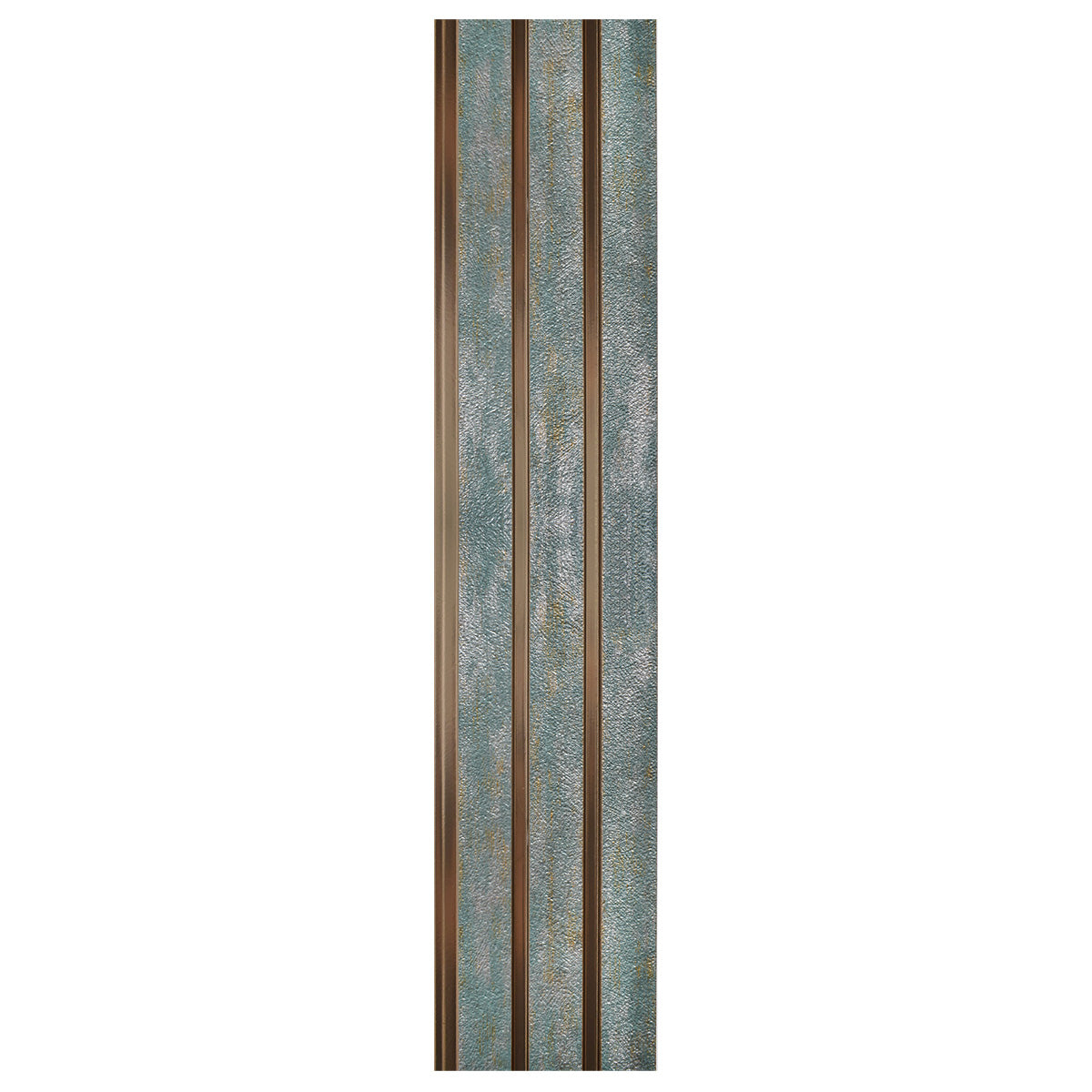 Set 5 panouri decorative, riflaj, polimer rigid, Naimeed D5481, 270x12x1cm, Verde/Auriu
