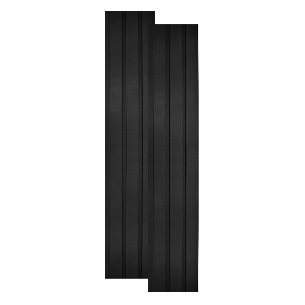 Set 2 panouri decorative, riflaj, polimer rigid, Naimeed D5483, 270x12x1cm, Negru