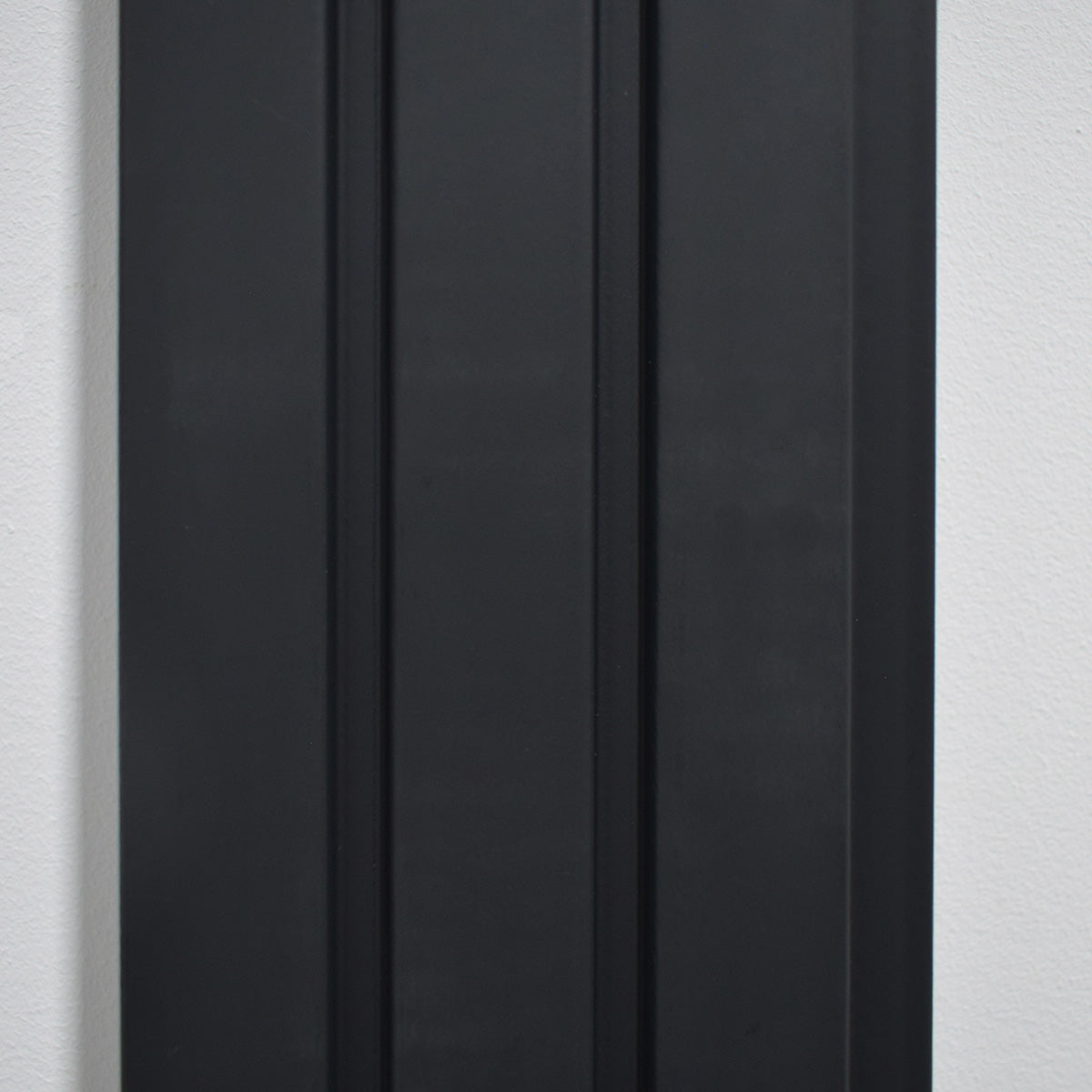 Set 5 panouri decorative, riflaj, polimer rigid, Naimeed D5483, 270x12x1cm, Negru