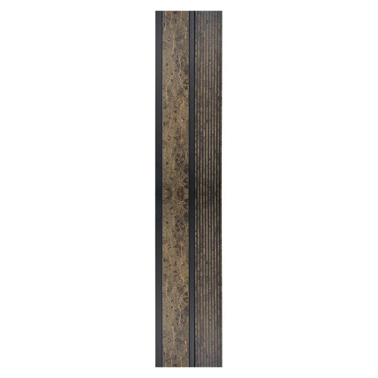 Set 5 panouri decorative, riflaj, polimer rigid, Naimeed D5484, 270x12x1cm, Maro - 221.ro