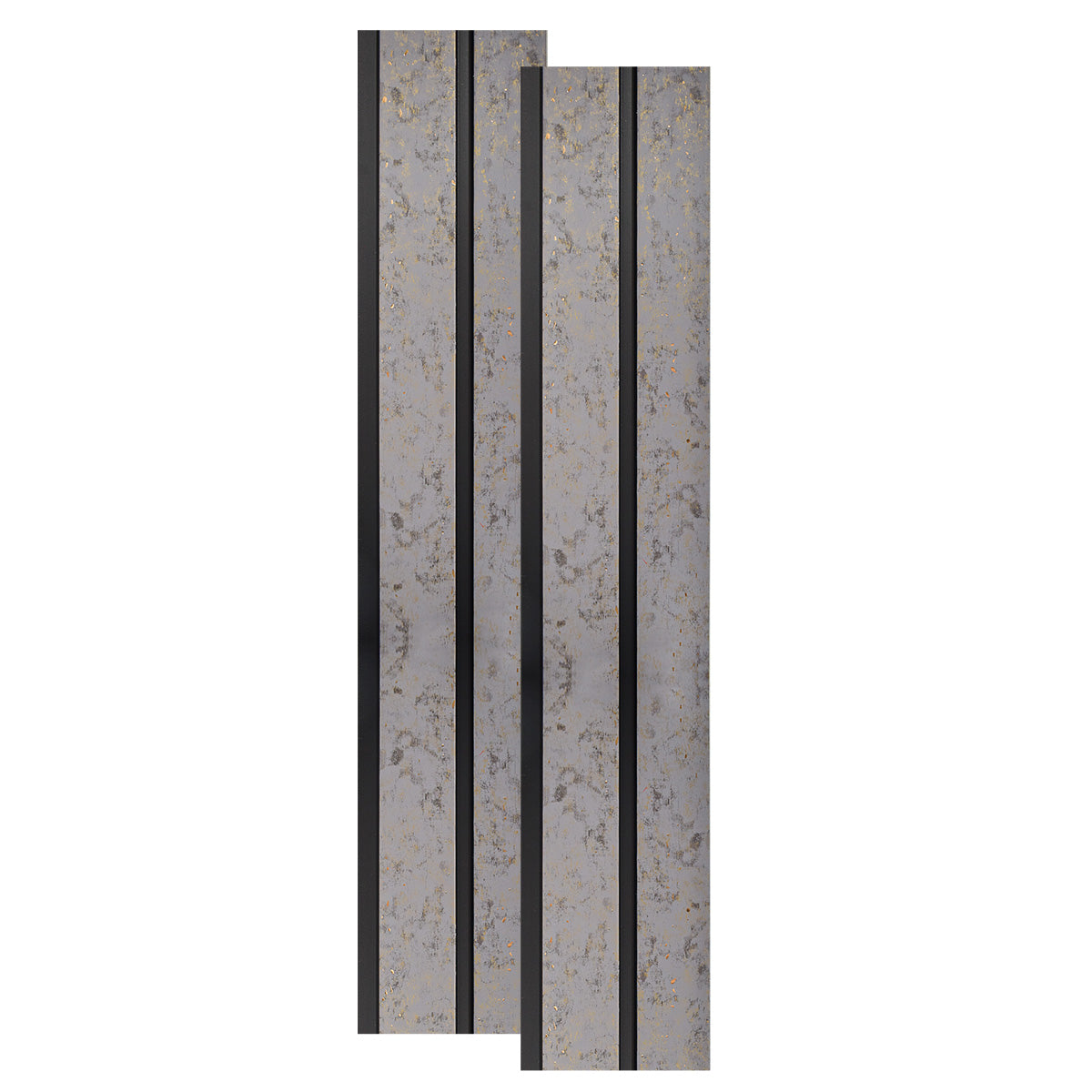 Set 2 panouri decorative, riflaj, polimer rigid, Naimeed D5487, 270x12x1cm, Crem
