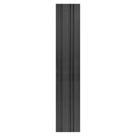 Set 5 panouri decorative, riflaj, polimer rigid, Naimeed D5490, 270x12x1cm, Negru - 221.ro
