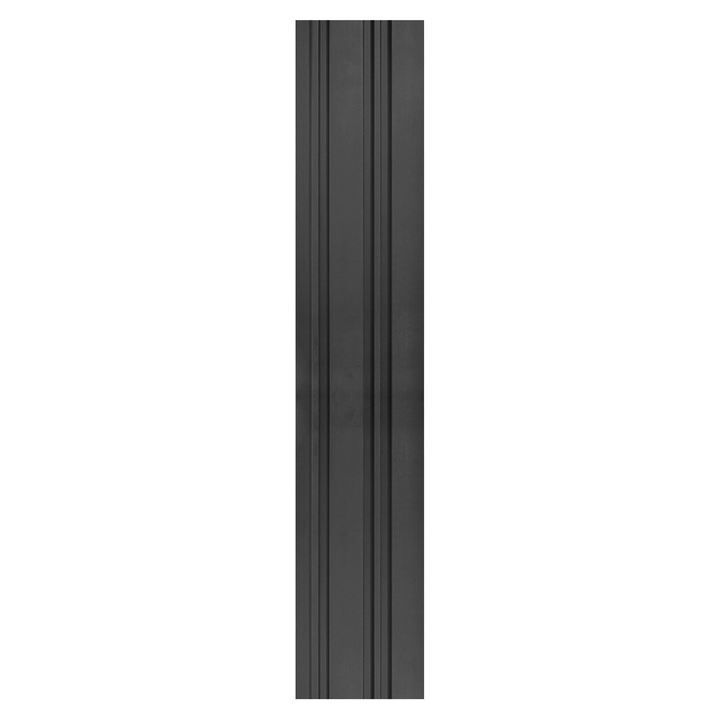Set 2 panouri decorative, riflaj, polimer rigid, Naimeed D5490, 270x12x1cm, Negru