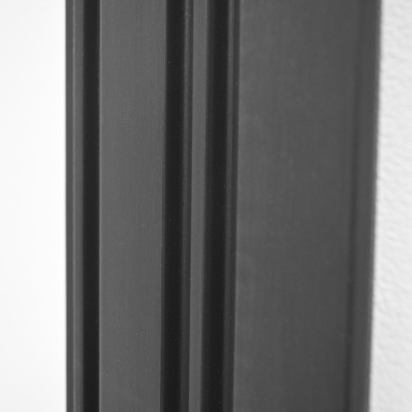 Set 2 panouri decorative, riflaj, polimer rigid, Naimeed D5490, 270x12x1cm, Negru
