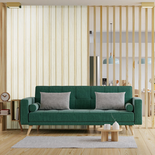 Panou decorativ, riflaj, polimer rigid, Naimeed D5491, 270x12x1cm, Alb