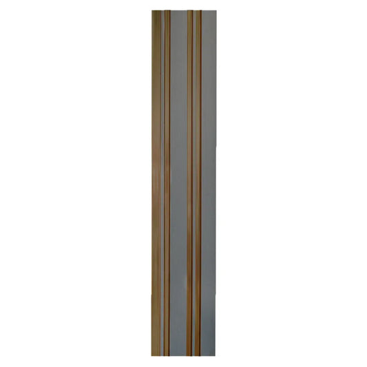 Set 5 panouri decorative, riflaj, polimer rigid, Naimeed D5493, 270x12x1cm, Gri/Auriu - 221.ro