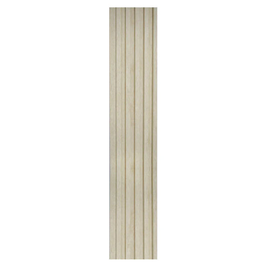 Set 5 panouri decorative, riflaj, polimer rigid, Naimeed D5496, 270x12x1cm, Crem - 221.ro
