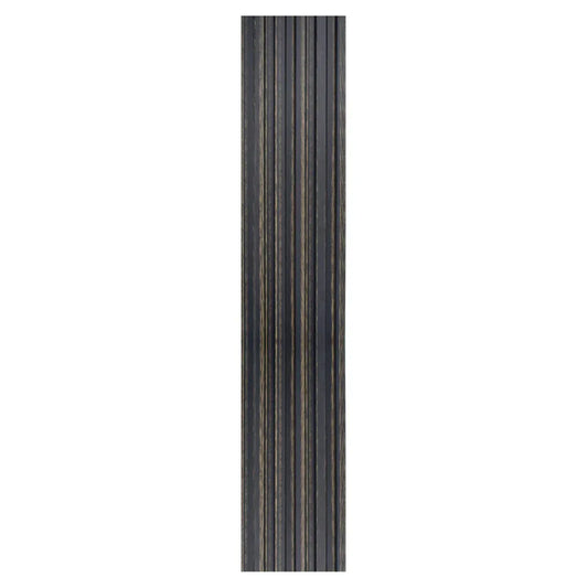 Set 5 panouri decorative, riflaj, polimer rigid, Naimeed D5497, 270x12x1cm, Negru - 221.ro