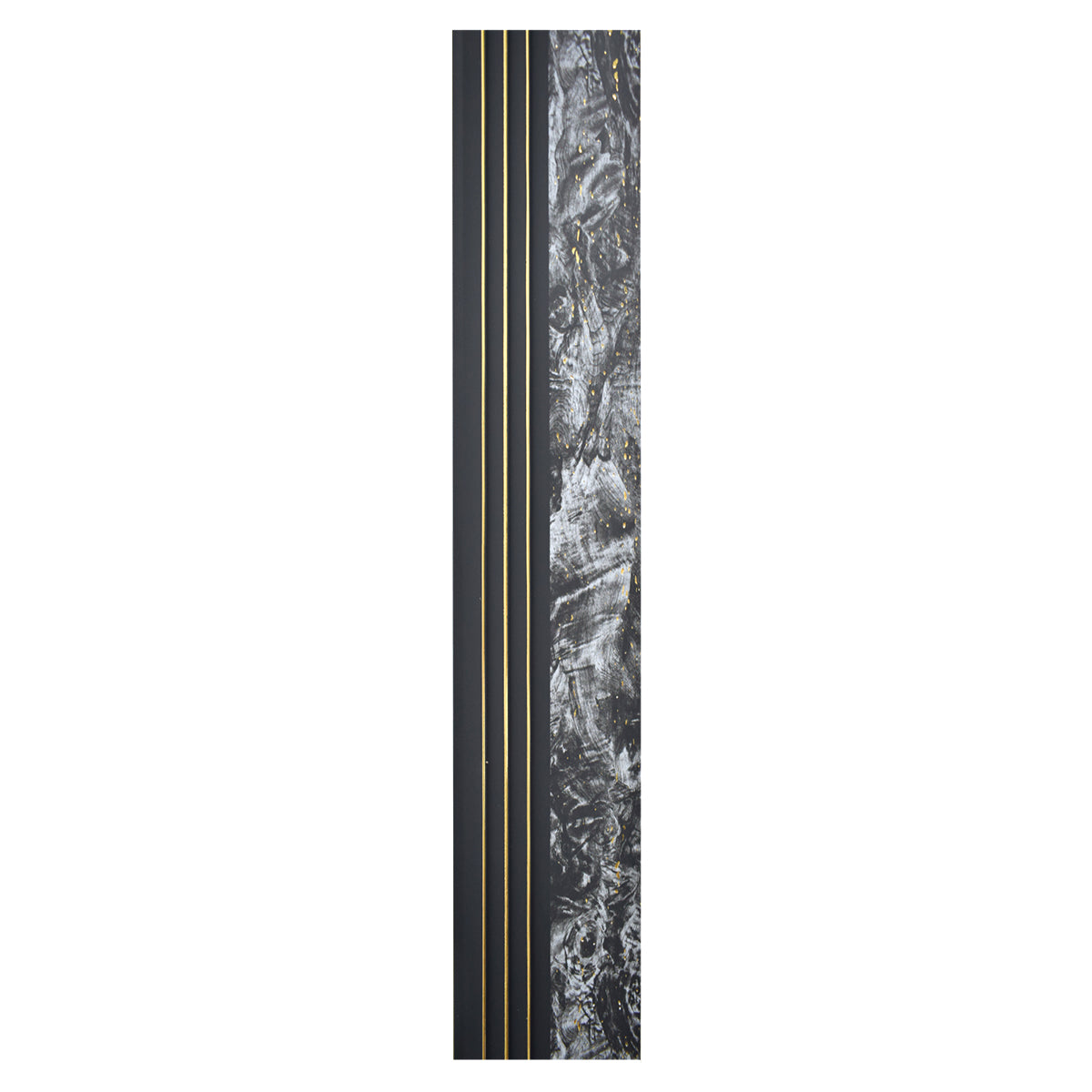 Set 2 panouri decorative, riflaj, polimer rigid, Naimeed D5499, 270x16x1cm, Negru