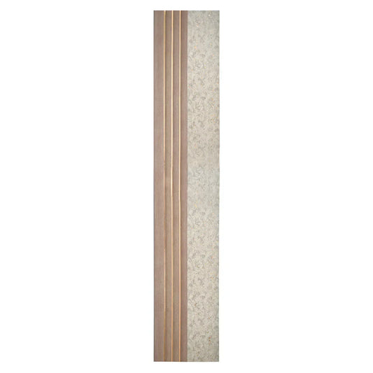Set 5 panouri decorative, riflaj, polimer rigid, Naimeed D5500, 270x16x1cm, Crem deschis - 221.ro