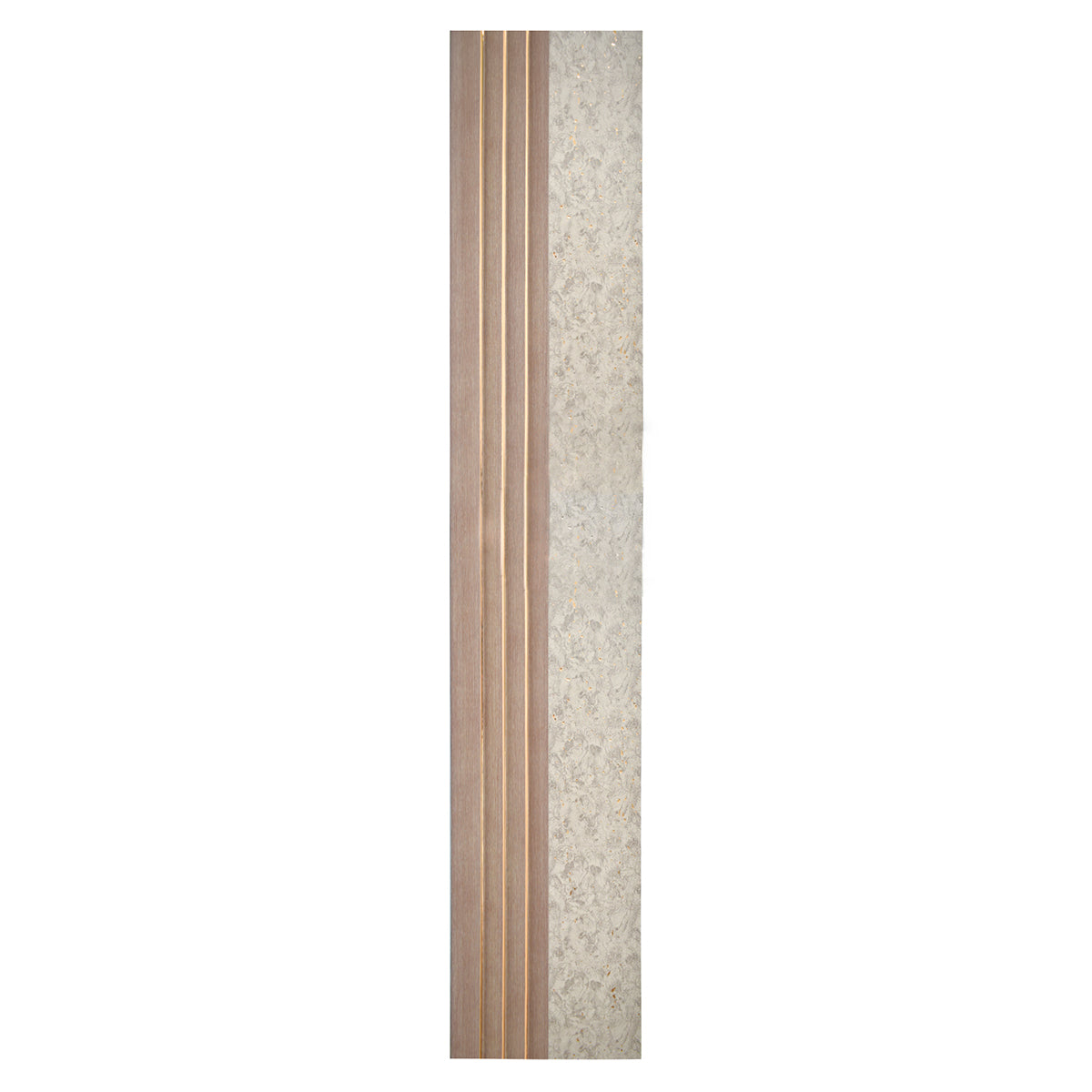 Set 2 panouri decorative, riflaj, polimer rigid, Naimeed D5500, 270x16x1cm, Crem deschis
