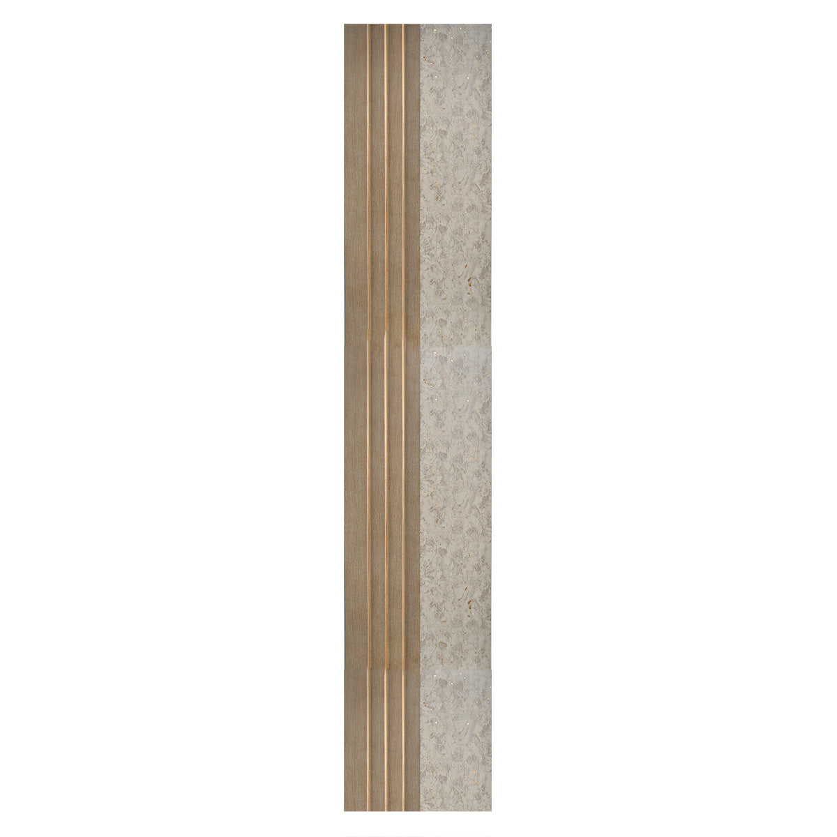 Set 2 panouri decorative, riflaj, polimer rigid, Naimeed D5501, 270x16x1cm, Crem inchis