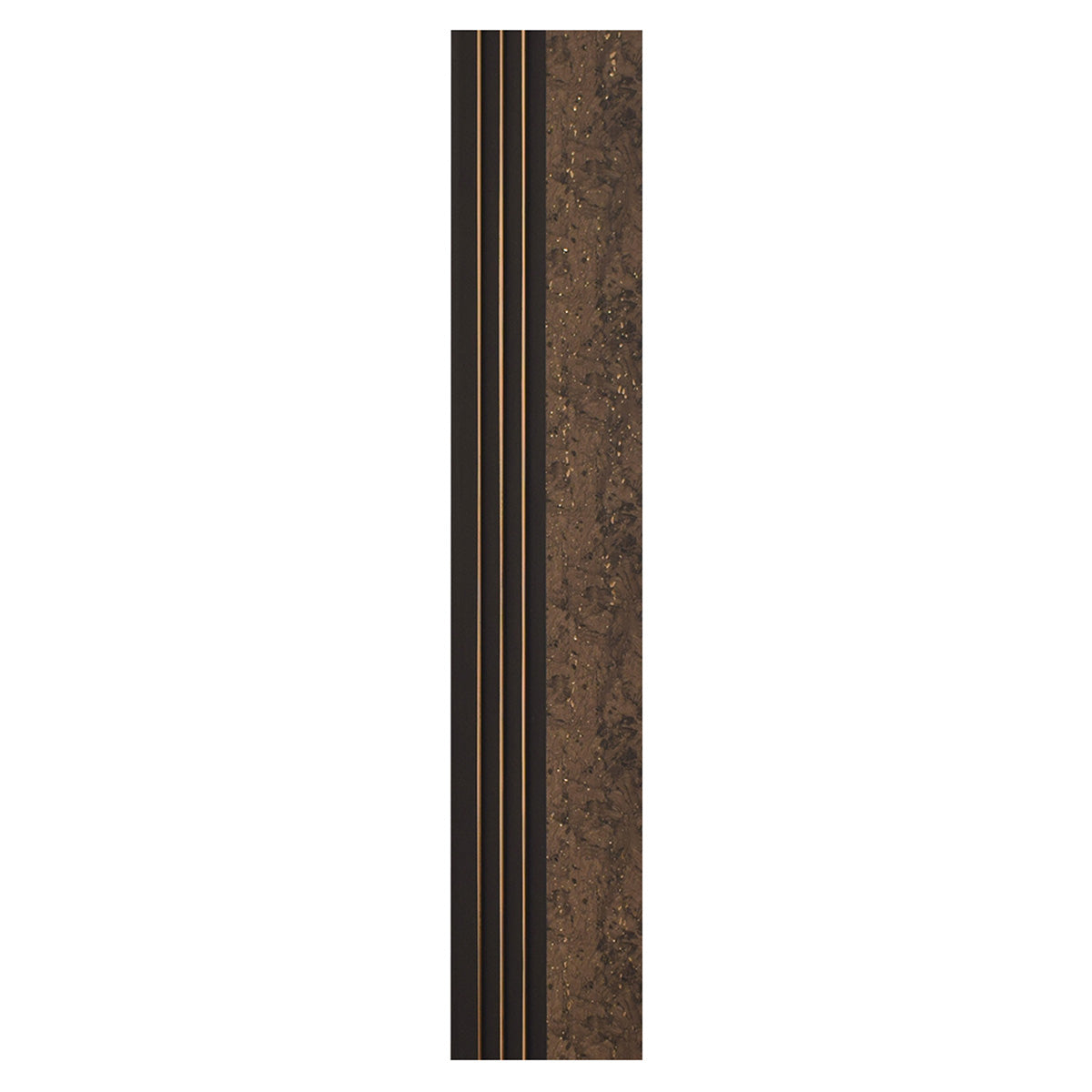 Set 2 panouri decorative, riflaj, polimer rigid, Naimeed D5502, 270x16x1cm, Maro
