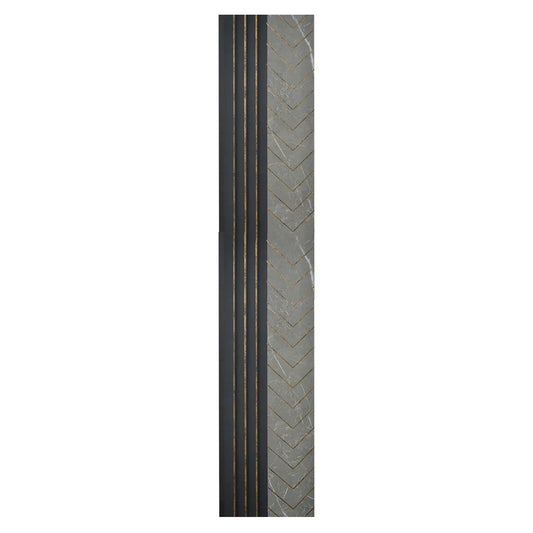 Set 5 panouri decorative, riflaj, polimer rigid, Naimeed D5503, 270x16x1cm, Gri - 221.ro