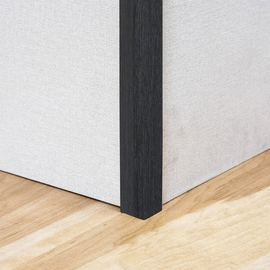 Set 5 Coltare decorative, polimer rigid, Naimeed D5511, Negru, 270x3x3cm