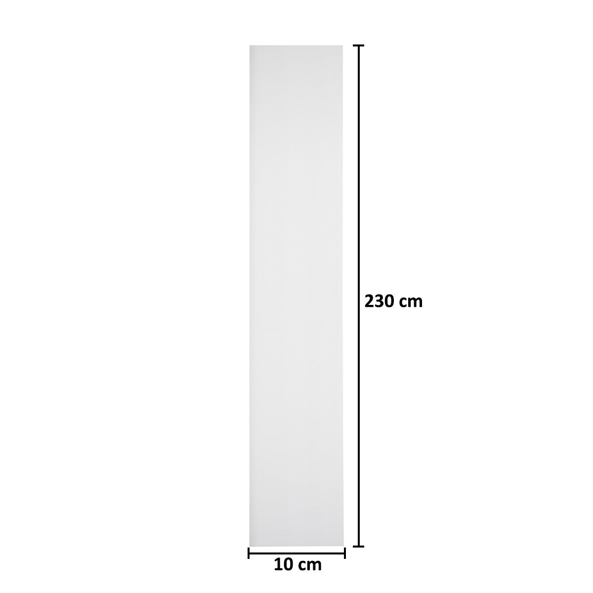 Plinta decorativa, polimer rigid, Naimeed D5731, Alb, 230x10x0.8cm