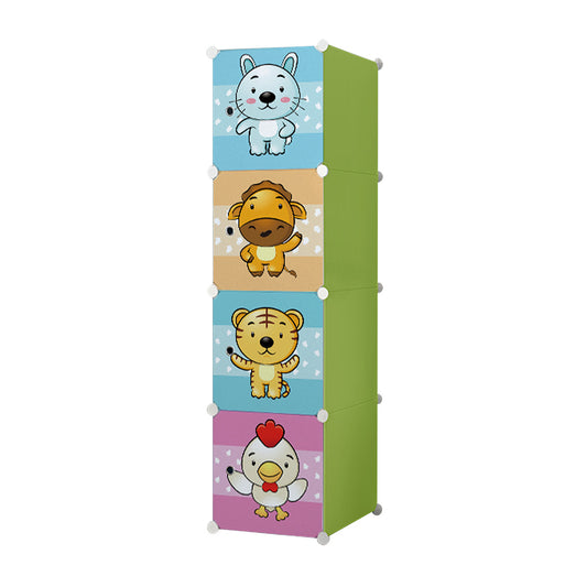 Dulap Modular Copii, 4 Usi, D5525, Verde