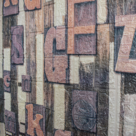 Tapet 3D autoadeziv, design modern, usor de curatat, 70x77cm, Naimeed D5553