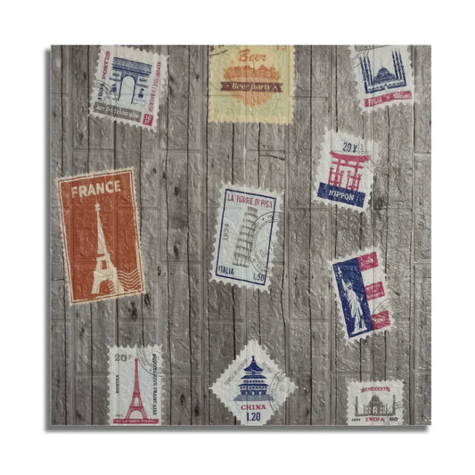 Set 10 x Tapet 3D autoadeziv, design modern, usor de curatat, 70x77cm, Naimeed D5554 - 221.ro