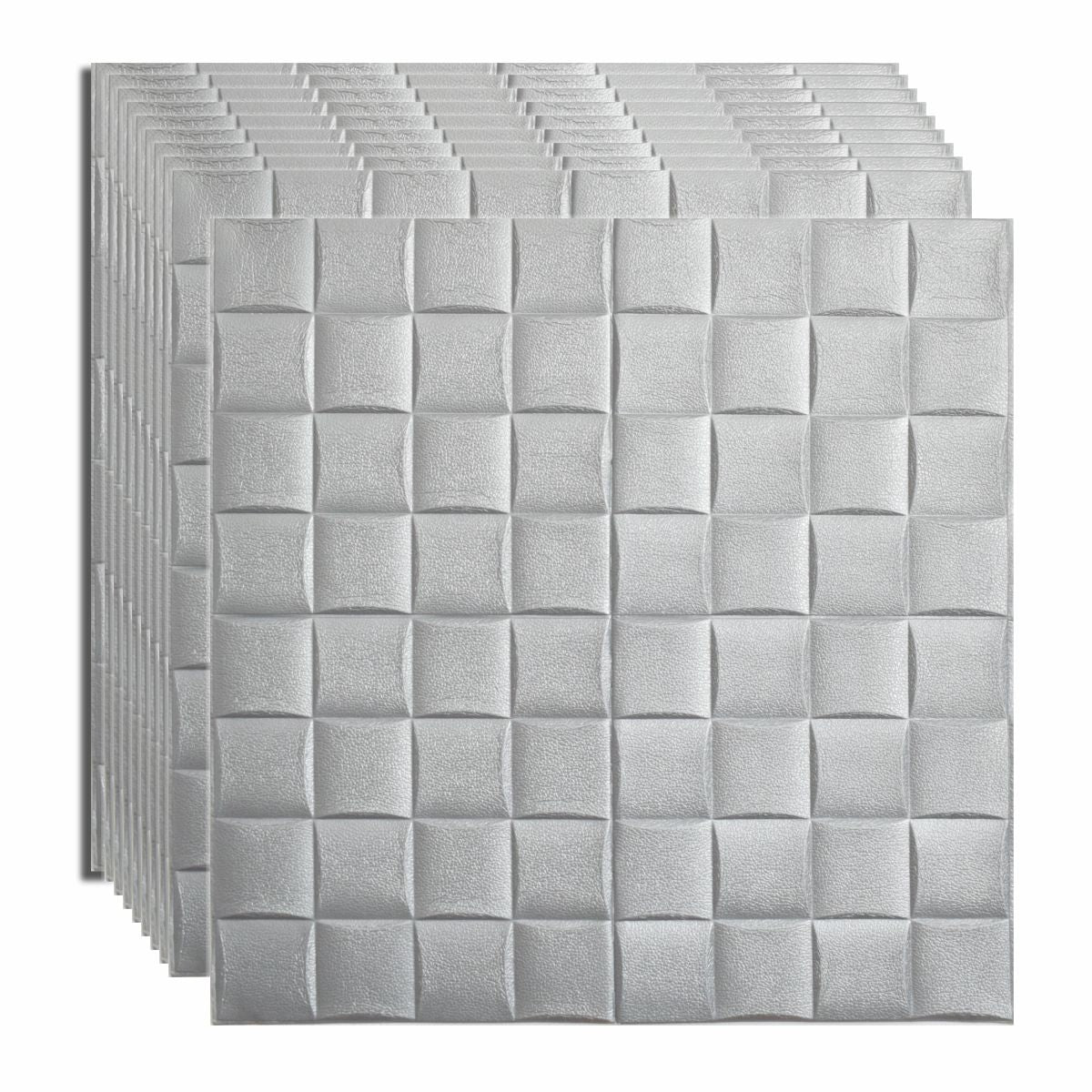 Set 10 x Tapet 3D autoadeziv, design modern, usor de curatat, 70x70cm, Naimeed D5564