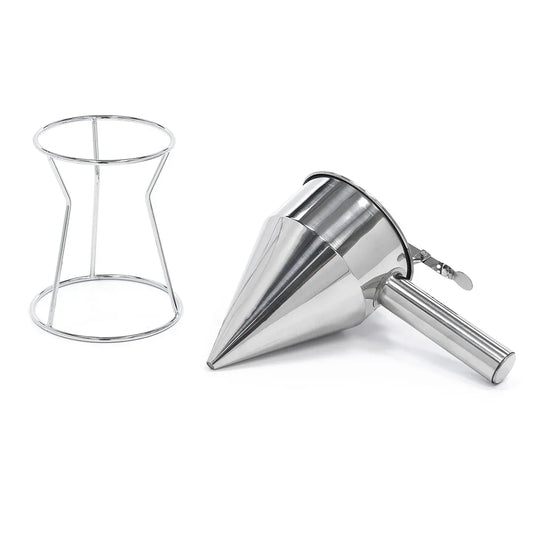 Dozator pentru aluat si topping, Naimeed D5575, inox, cu suport - 221.ro