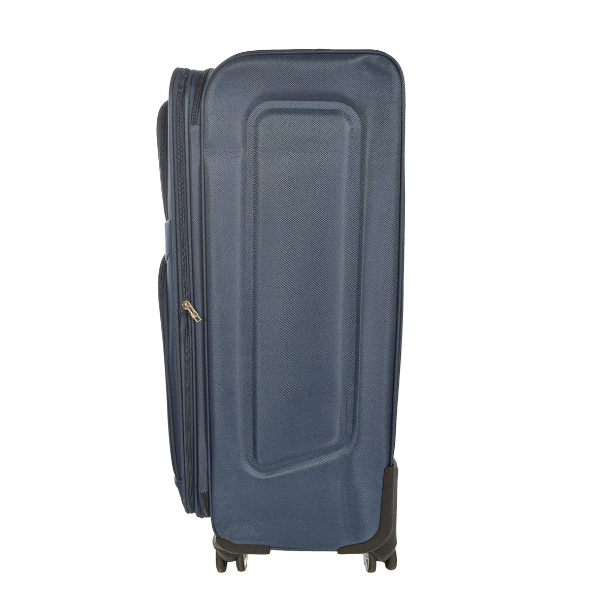 Set 3 trolere voiaj, Naimeed D5593, 4 roti duble 360 grade, material textil, inchidere cifru, Albastru