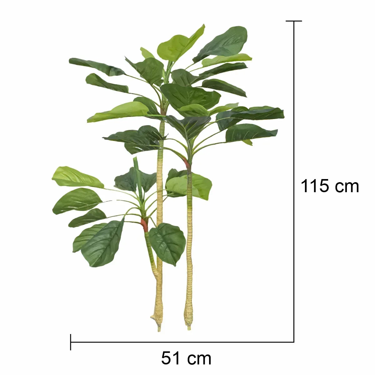 Planta artificiala, Dracaena Marginata fara ghiveci, Naimeed D5601, 115x51 cm, Verde - 221.ro