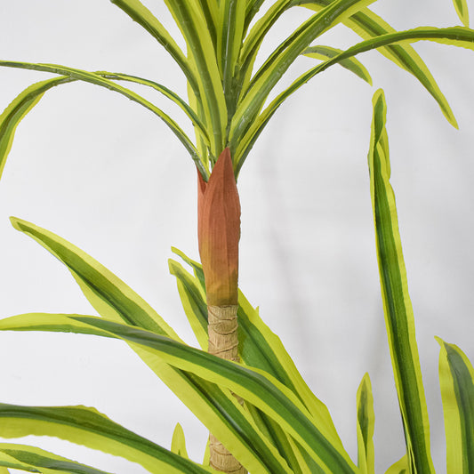 Planta artificiala, Dracaena Marginata fara ghiveci, Naimeed D5604, 175x78 cm, Verde Galbui