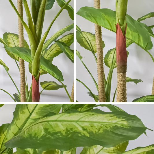 Copac artificial, Dieffenbachia Seguine fara ghiveci, Naimeed D5605, 215x80 cm, Verde - 221.ro