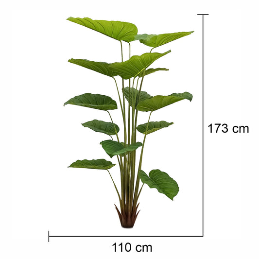 Planta artificiala, Colocasia Gigantea fara ghiveci, Naimeed D5613, 173x110 cm, Verde