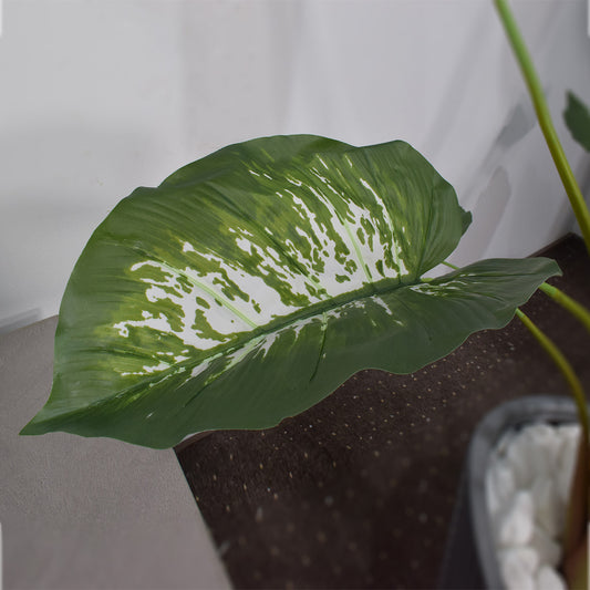 Planta artificiala, Caladium fara ghiveci, Naimeed D5614, 134x150 cm, Verde