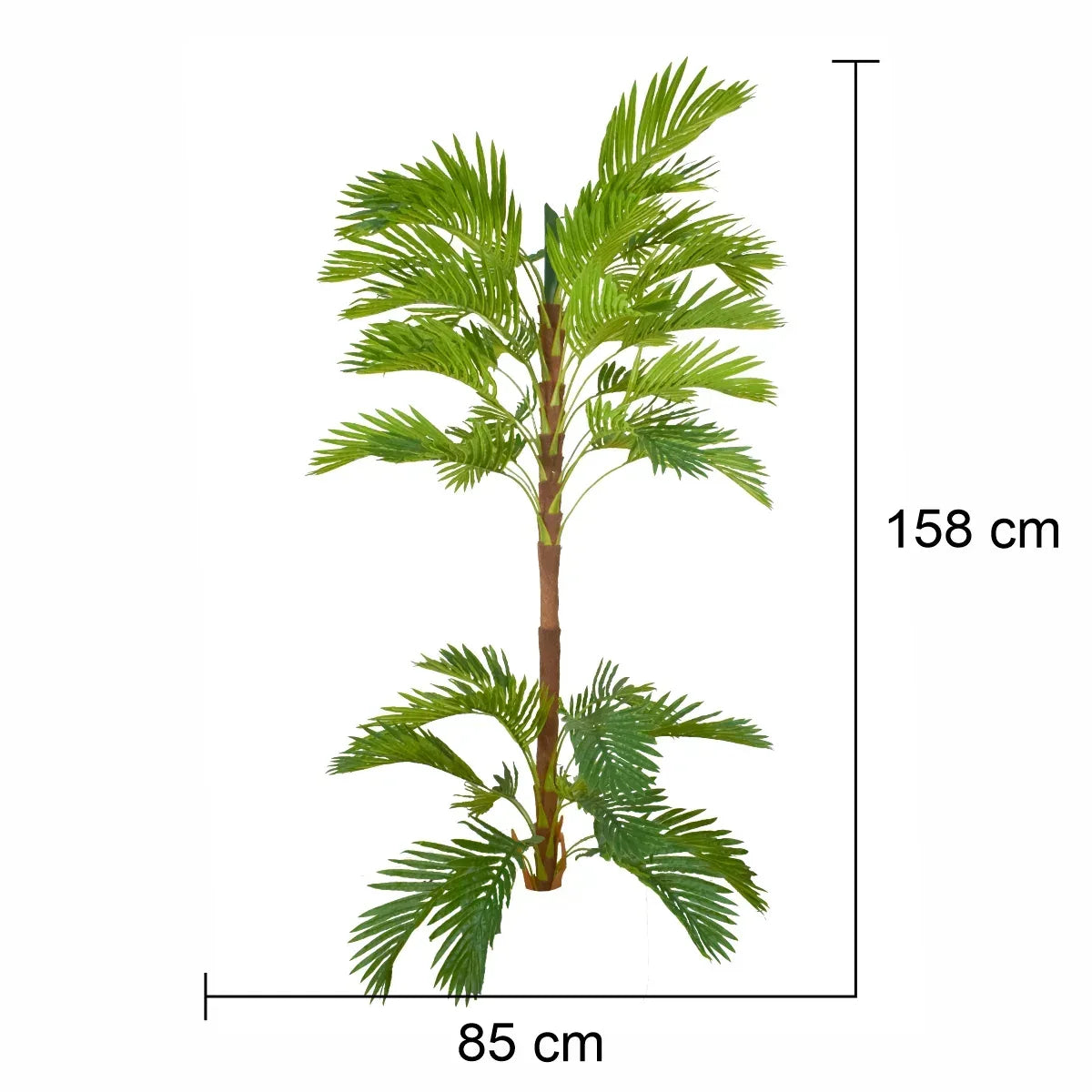 Copac artificial, Areca fara ghiveci, Naimeed D5615, 158x85 cm, Verde - 221.ro